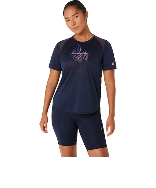 アシックス（ASICS）ROAD ランニンググラフィック半袖シャツ 2012D375.400