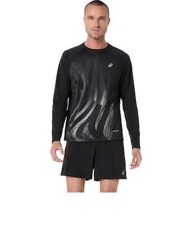 アシックス（ASICS）ROAD ランニンググラフィック長袖シャツ 2011D445.001