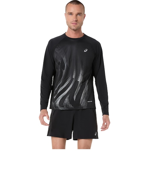 アシックス（ASICS）ROAD ランニンググラフィック長袖シャツ 2011D445.001