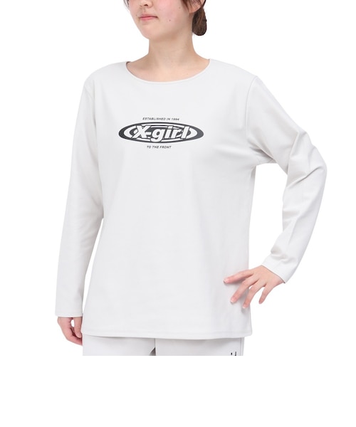エックスガール（X-gir）サークル ロゴ ロングスリーブ Tシャツ