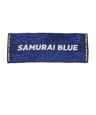 日本サッカー協会（JFA）サッカー日本代表 ミニタオル SLOGAN SAMURAI BLUE STADIUM LINE JO-353