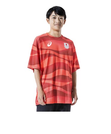 アシックス（ASICS）TEAM JAPAN応援半袖シャツ BIGシルエット 2033C123.600