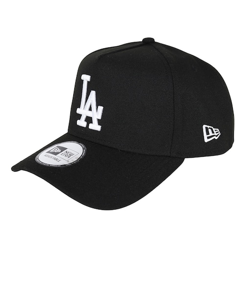 ニューエラ（NEW ERA）帽子 キャップ 9FORTY A-Frame MLB Black & White モノトーン ロサンゼルス・ドジャース 14667…