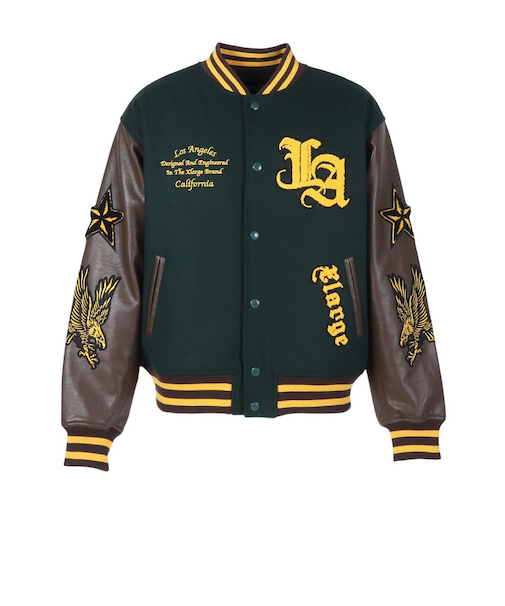 エクストララージ（XLARGE）バーシティ ジャケット 101254021004-GREEN