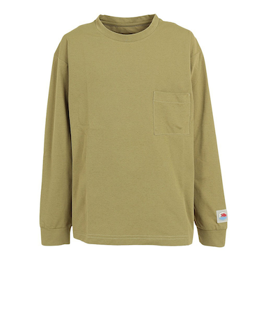 フットマーク（FOOTMARK）ジュニア ラッシュガード 長袖 プルオーバー FOOTMARKNATURAL 3100230-244 オリーブ