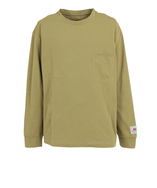 フットマーク（FOOTMARK）ジュニア ラッシュガード 長袖 プルオーバー FOOTMARKNATURAL 3100230-244 オリーブ