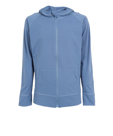 フットマーク（FOOTMARK）ジュニア 水着 ラッシュガード 長袖 パーカー FOOTMARKNATURAL 3100134-19 ブルー