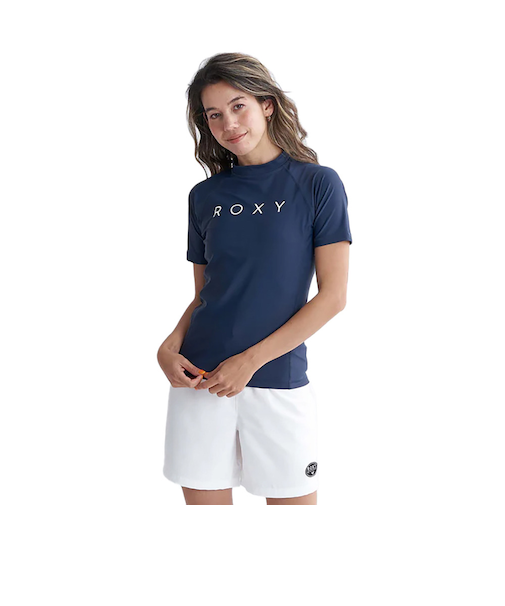 ロキシー（ROXY）ラッシュガード 半袖 RASHIE ショートスリーブ 半袖ラッシュガード 25SPRLY245035NVY