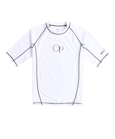 オーシャンパシフィック（Ocean Pacific）ラッシュガード 半袖 ロゴ UVカット 大きいサイズ 5134822WHT