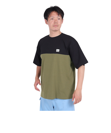 リーフ（REEF）ラッシュガード 半袖 BICOLOR ラッシュ半袖Tシャツ RFTEM2422-OLV
