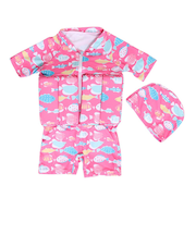 キッズ ラッシュガード フロート付き 水着 MZ-02 PNK