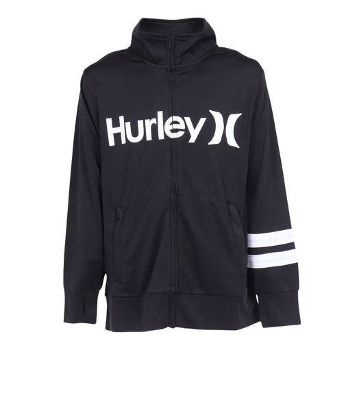 ハーレー（HURLEY）ジュニア ラッシュガード ボーイズ 長袖 ONE AND ONLY フルジップ ジャケット BRG2331002-BLK