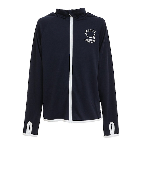 ラスティ（RUSTY）ジュニア 水着 ラッシュガード 長袖 パーカー 962465NVY ネイビー