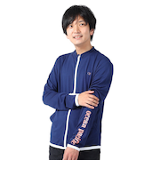 オーシャンパシフィック（Ocean Pacific）ラッシュガード 長袖 ジップアップ ジャージ UVカット 紫外線対策 接触冷感 513460NVY ネイビー