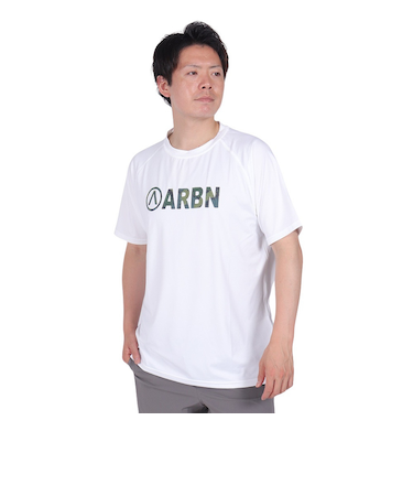 エアボーン（ARBN）ラッシュガード 半袖 Tシャツ AB24SSM-APP0904WHT