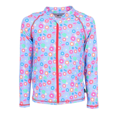 ナイキ（NIKE）トドラー ガールズ ラッシュガード 長袖 ハイドロガード ジップアップ ジャケット 1991096-012