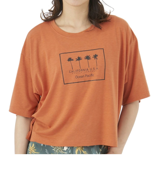 オーシャンパシフィック（Ocean Pacific）ラッシュガード 半袖 Tシャツ ハイブリット 水陸両用 レッド 522494-RED