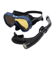 アクア（AQA）マスク スノーケル バレナソフト&カナールフレックススペシャル 2点セット KZ-9109 NV/CA