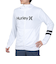 ハーレー（HURLEY）ラッシュガード 長袖 パーカー RASH ONE AND ONLY MRG2310036-WHT 速乾 UVカット