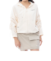 ルーカ（RVCA）ラッシュガード 長袖 UTILITY LIGHT JACKET フード付きジップアップジャケット BF043852 WHT