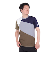 フットマーク(FOOTMARK)ラッシュガード 半袖 ナチュラル プルオーバー Tシャツ カラーブロック 3100315-18 UVカット 水陸両用 虫よけ
