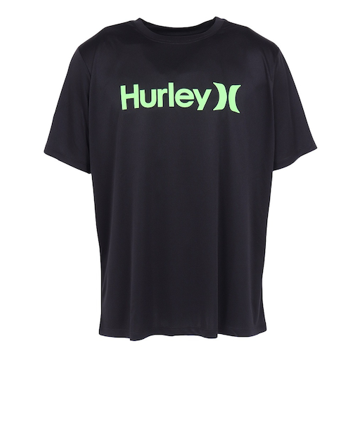 ハーレー（HURLEY）ラッシュガード 半袖 Tシャツ ワンアンドオンリー MRG2310032-BLK3 速乾 UVカット