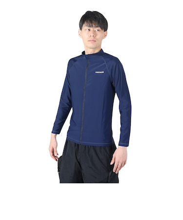 フットマーク（FOOTMARK）ラッシュガード 長袖 フルジップ UVカット UPF50+ 紫外線対策 0242301NVY