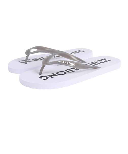 ビラボン（BILLABONG）ビーチサンダル ベーシックロゴソング BE011943 WHT