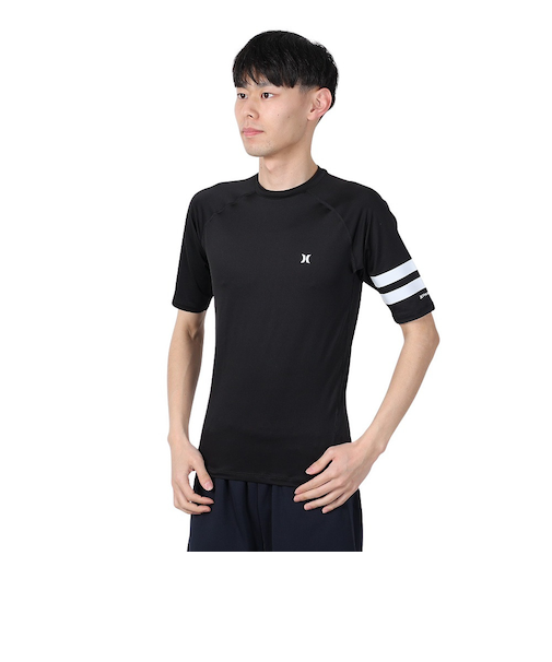 ハーレー（HURLEY）ラッシュガード PHNTM RASH BP COMP 半袖シャツ 24 MRG2310038-BLK