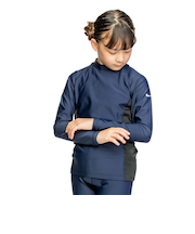 ナイキ（NIKE）ジュニア ラッシュガード ガールズ 女の子 長袖 ハイドロガード 120～170cm 1991084-008