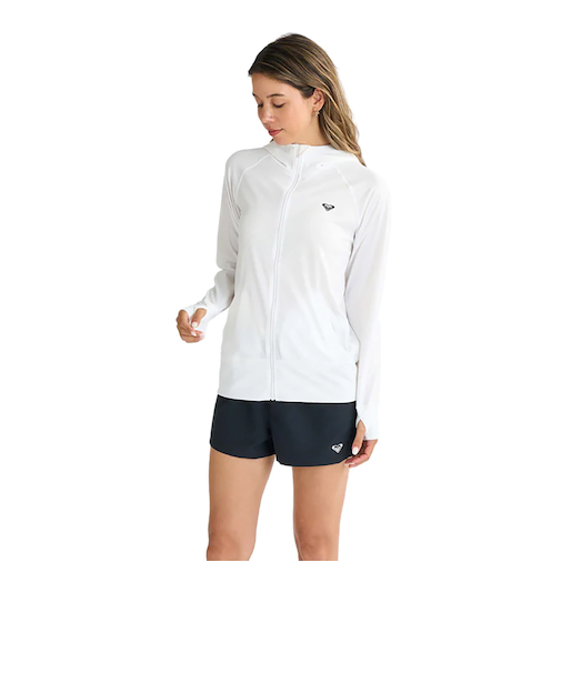 ロキシー（ROXY）ラッシュガード 長袖 HISTORICAL LOGO HOODIE ラッシュガード 25SPRLY251032WHT