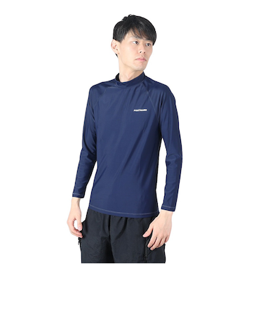 フットマーク（FOOTMARK）ラッシュガード 長袖 UVカット UPF50+ 紫外線対策 ハイネック 0242302NVY