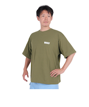 リーフ(REEF)ラッシュガード 半袖 ロゴ ラッシュ半袖Tシャツ RFTEM2321-OLV