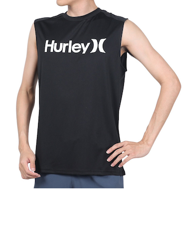 ハーレー（HURLEY）ラッシュガード ノースリーブ UVカット UPF50+ 紫外線対策 RASH ONE AND ONLY MRG2310035-BLK