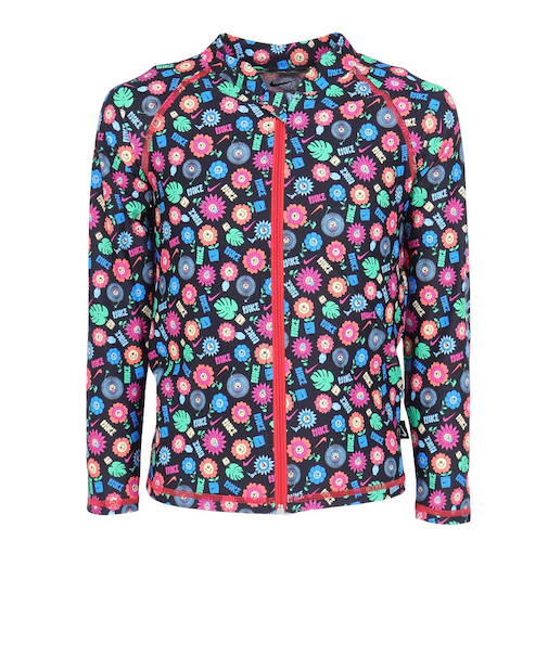 ナイキ（NIKE）トドラー ガールズ ラッシュガード 長袖 ハイドロガード ジップアップ ジャケット 1991096-009