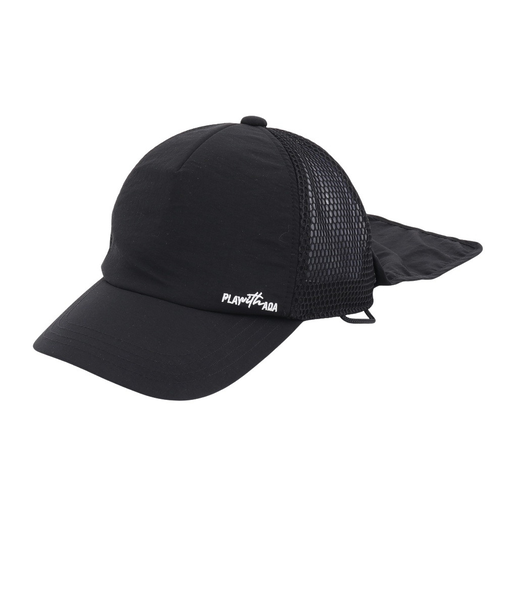 アクア（AQA）遮熱2WAY フラップキャップ KW-4686 BK