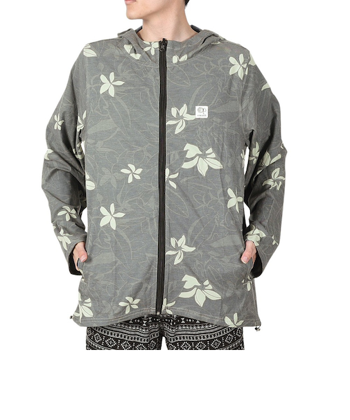 オーシャンパシフィック（Ocean Pacific）ラッシュガード 長袖 リバーシブル UVパーカー 大きいサイズ 5144662BLK