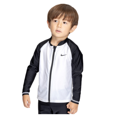 ナイキ(NIKE)トドラー ボーイズ ジップ付きラッシュガード SS25 1991115-009