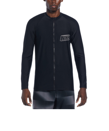 ナイキ（NIKE）UPF40+ 速乾 ラッシュガード 3D 長袖 ジップハイドロガード NESSE556-N001