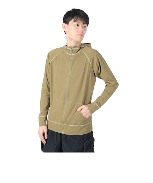 フットマーク（FOOTMARK）ラッシュガード 長袖 パーカー フルジップ UVカット 防虫&吸水速乾 NATURAL 3100103-244