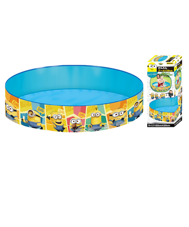 ビニールプール ミニオン かんたんプール 丸型 152cm×25cm 家庭用 子供用 水遊び