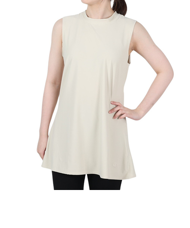 オーシャンパシフィック(Ocean Pacific)ノースリーブ 体型カバー UVカット フレアタンクトップ UVウェア 521454BEG