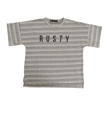 ラスティ（RUSTY）ラッシュガード 半袖 Tシャツ 子供 ジュニア 水陸両用 UVカット 紫外線対策 962460BOR 130 140 150 160