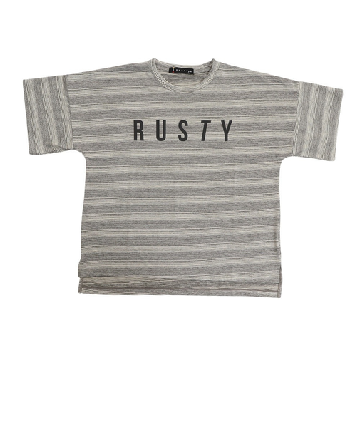 ラスティ（RUSTY）ラッシュガード 半袖 Tシャツ 子供 ジュニア 水陸両用 UVカット 紫外線対策 962460BOR 130 140 150 160