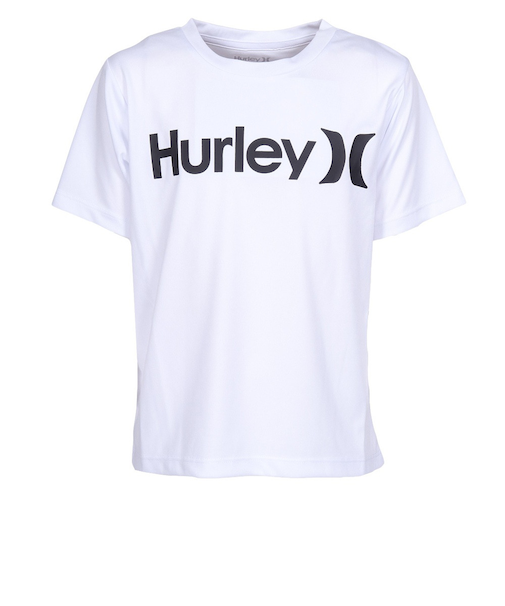 ハーレー(HURLEY)ジュニア ラッシュガード 半袖 ONE AND ONLY Tシャツ BRG2331001-WHT