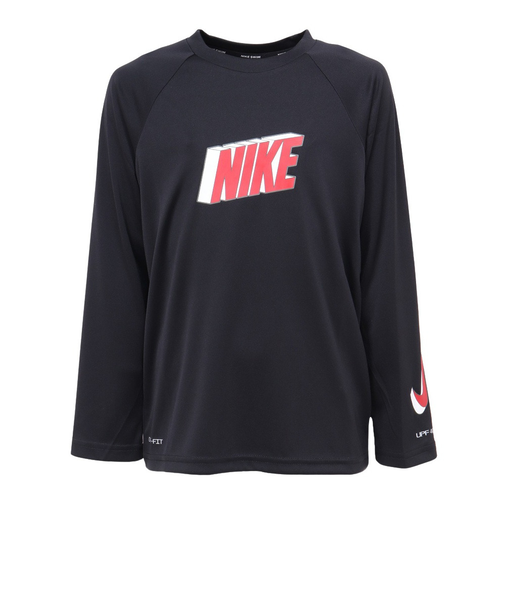 ナイキ（NIKE）ジュニア ラッシュガード 長袖 3Dコンボ ハイドロガード NESSE828-N001 速乾 UVカット