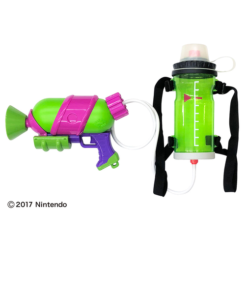 ドウシシャ（DOSHISHA）スプラトゥーン2 タンク付 スプラシューター SPT-901A ネオングリーン 水鉄砲 ウォーターガン 水遊び