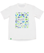 フットマーク（FOOTMARK）ジュニア ラッシュガード 半袖 Tシャツ 0242073-01 ホワイト