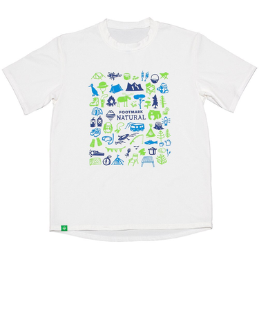 フットマーク（FOOTMARK）ジュニア ラッシュガード 半袖 Tシャツ 0242073-01 ホワイト