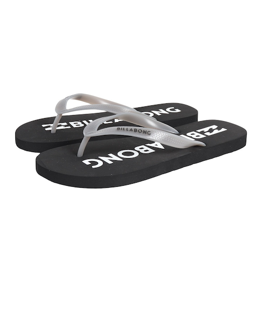 ビラボン(BILLABONG)ビーチサンダル ベーシックロゴソング BE011943 BLK